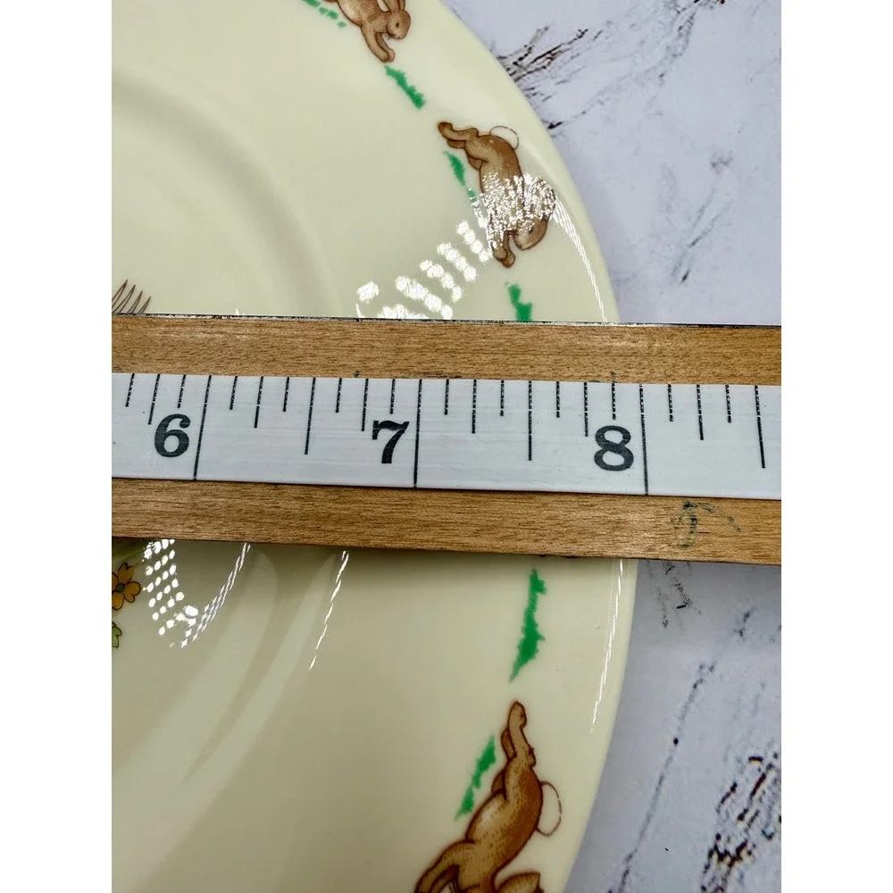 Royal Doulton Bunnykins 2pc Set Two‎ Handled Mug and 8in Plate Fine Bone China